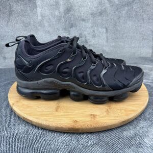 Nike Air Vapormax Plus Shoes Mens Size 8.5 Triple Black 924453-004 Running